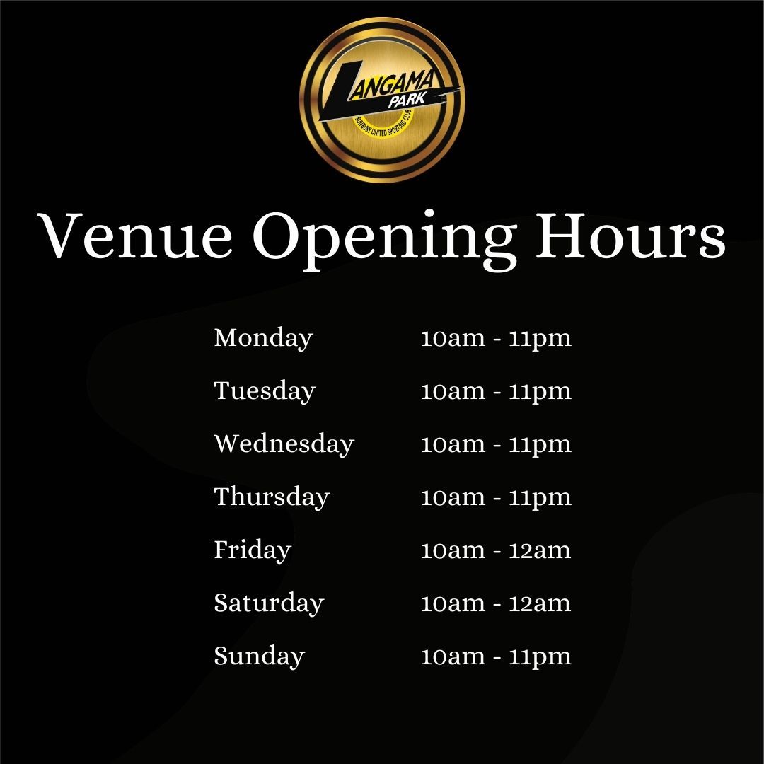 Venue Opening hours